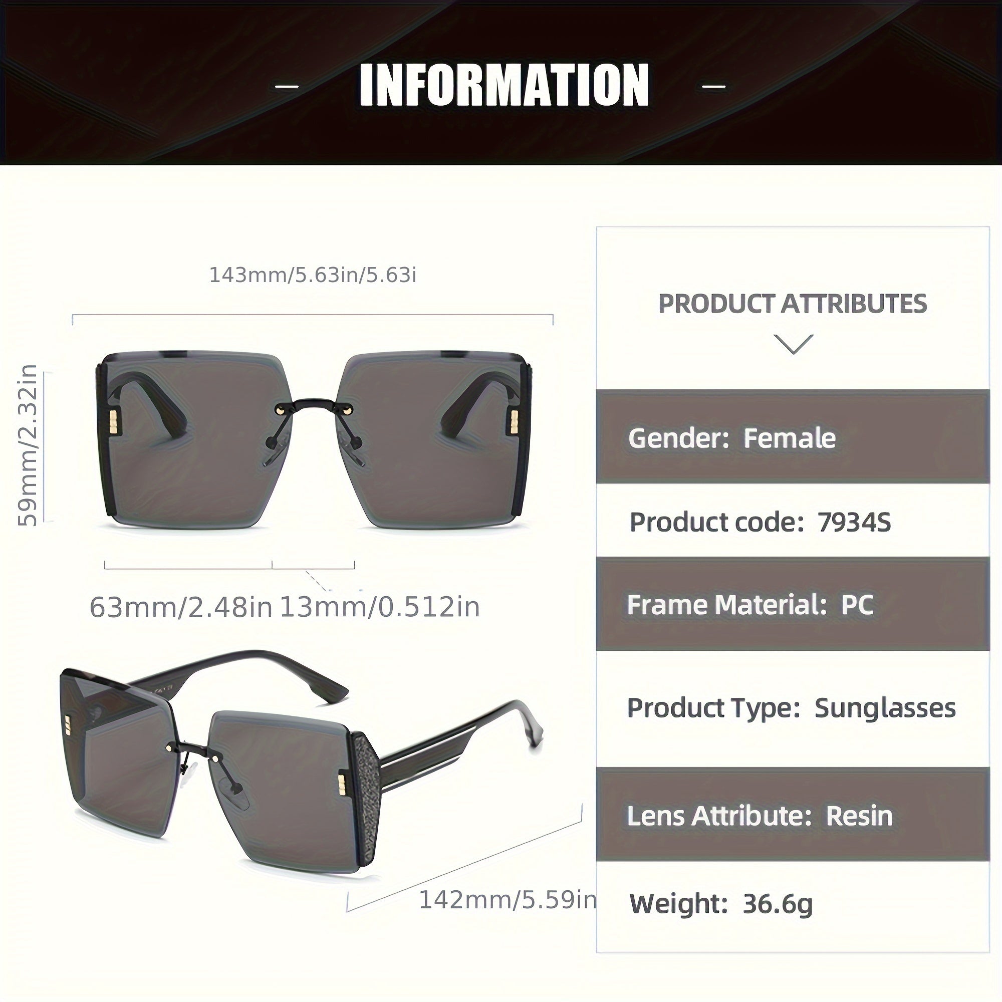 Retro Square Glasses, Popular Large Frame Glasses, Polarized Glasses For Women